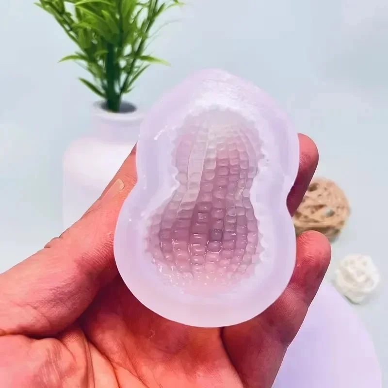 Crafting Resin - แม่พิมพ์ซิลิโคนรูปถั่วลิสง 3 ชิ้น คุณภาพเยี่ยม รุ่นใหม่ ปี