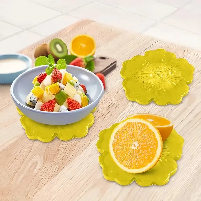 Geode Mold Silicone - แม่พิมพ์ซิลิโคนเรซินรูปทรงซากุระ DIY สำหรับทำที่รองแก้วและถาดเสิร์ฟแบบปรับแต่งได้ แม่พิมพ์สำหรับตกแต่งโต๊ะอาหารในบ้าน