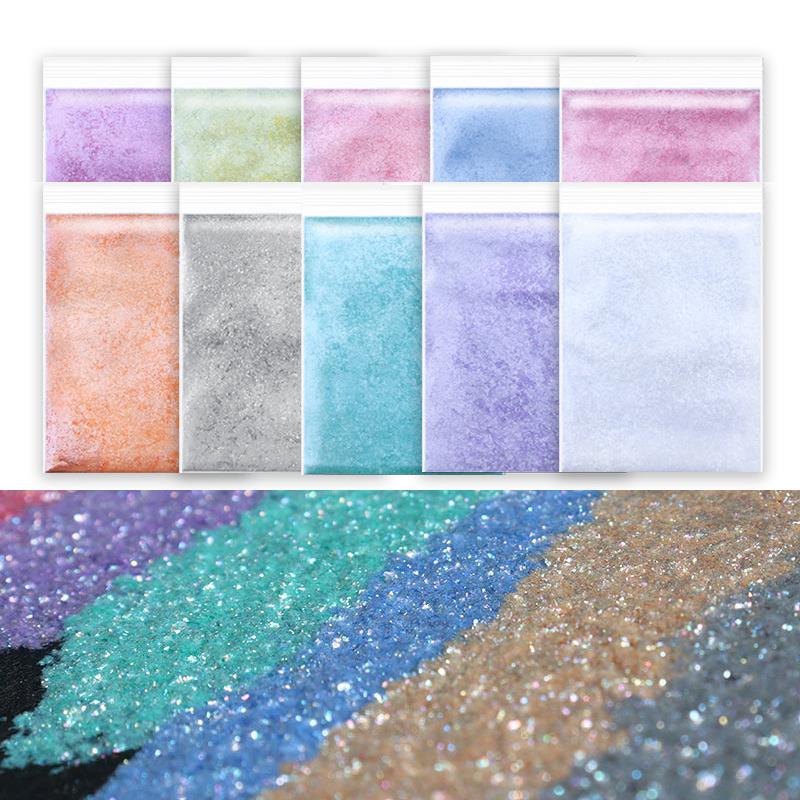 Resin Pigment Set - ผงสีไมกาประกายเพชรเม็ดสีมุกสีย้อมเรซิ่นยูวีอีพ็อกซี่สีอุปกรณ์ทำเครื่องประดับ
