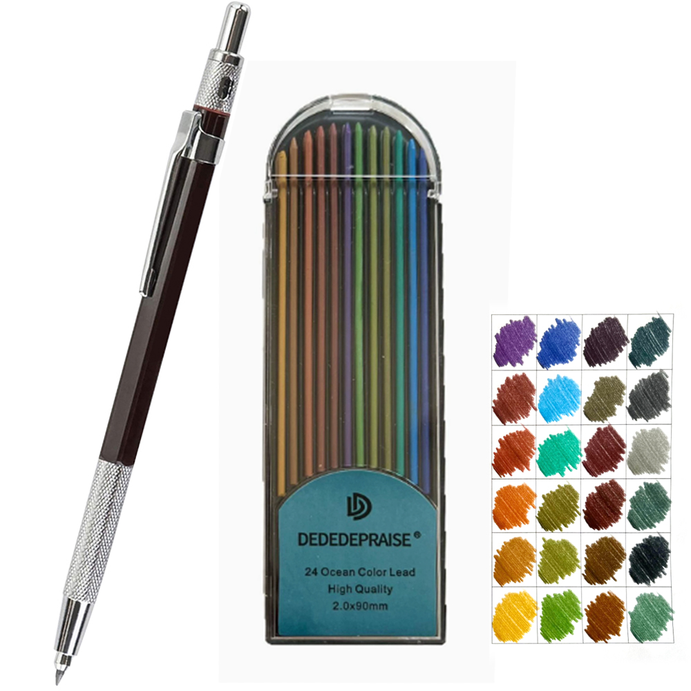 Staedtler Pencil Lumocolor - ชุดดินสอกด 2.0 มม. สไตล์เรโทร สีผิว พร้อมไส้ดินสอแบบน้ำมัน
