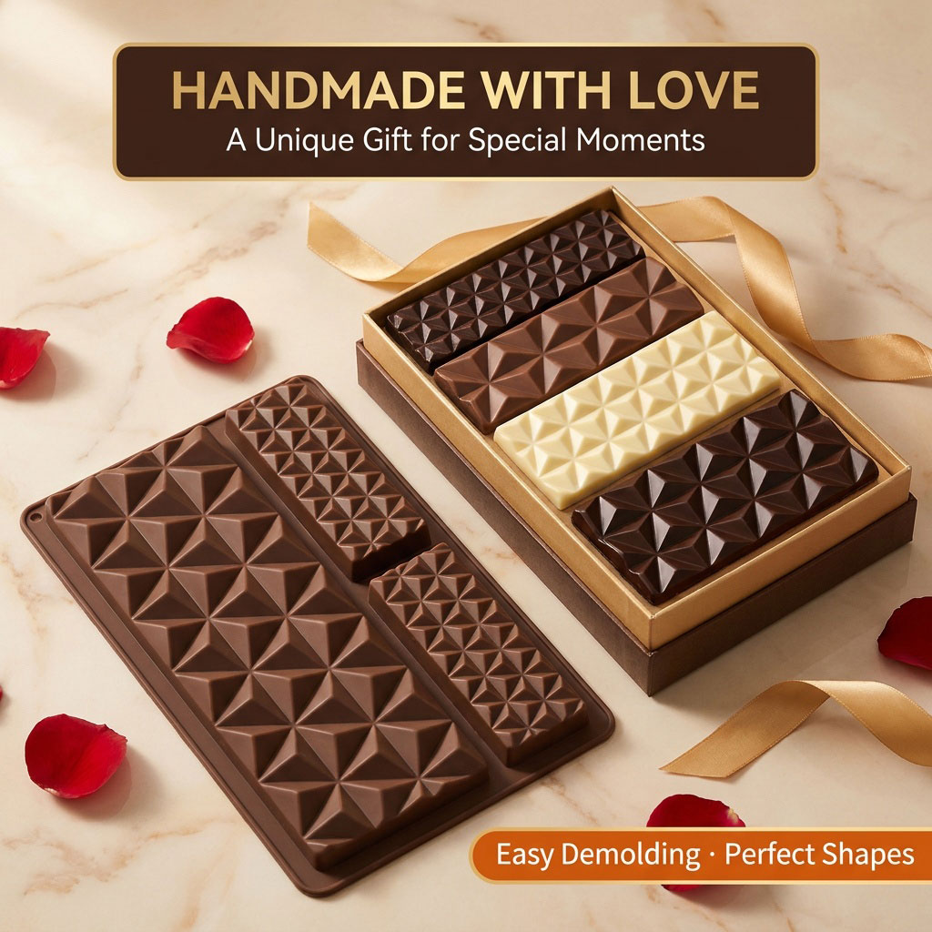 แม่พิมพ์ช็อกโกแลตซิลิโคน 2-in- - Silicone Mold Tray บทวิจารณ์และราคา