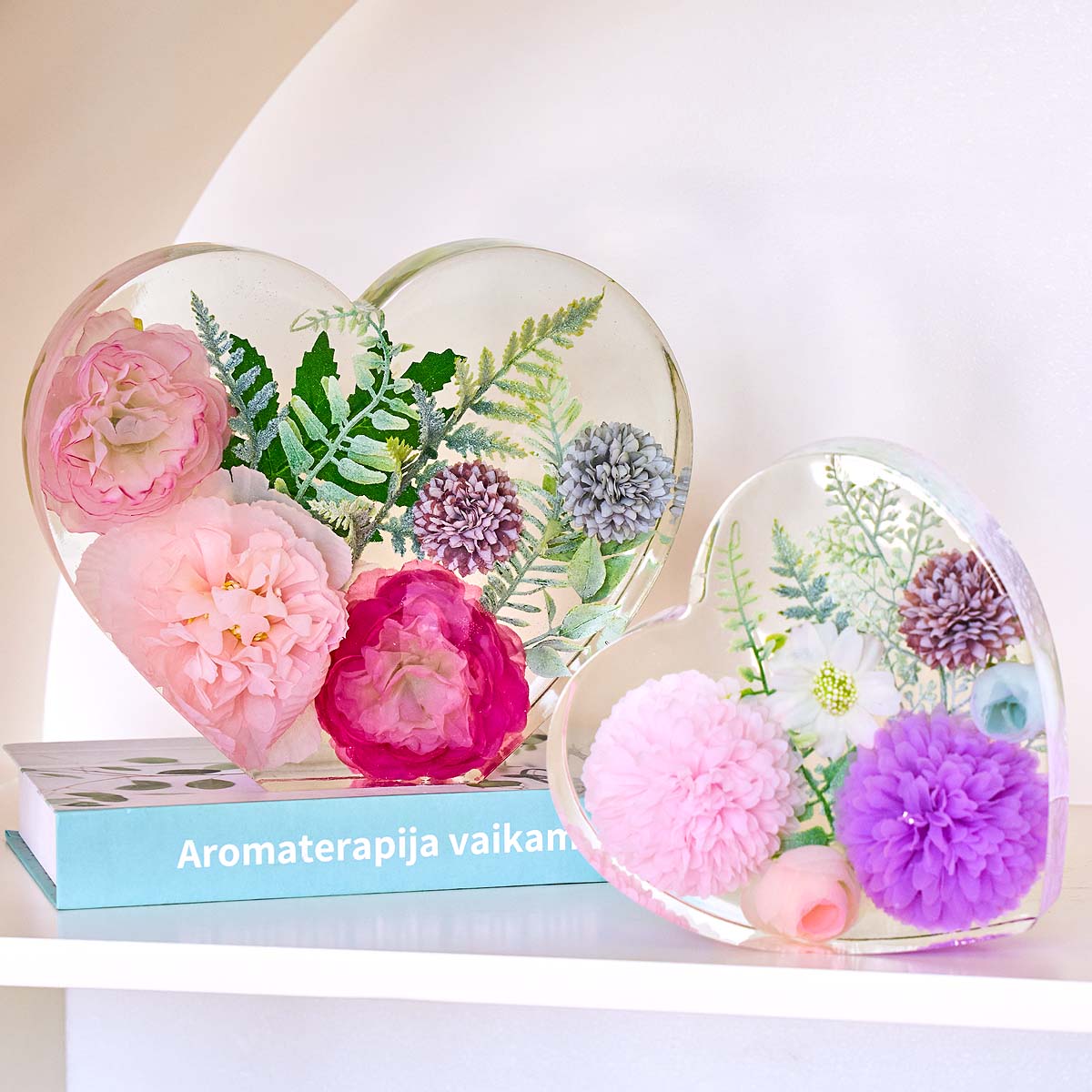 แม่พิมพ์ซิลิโคนรูปหัวใจขนาดใหญ - Flower Preservation Resin บทวิจารณ์และราคา