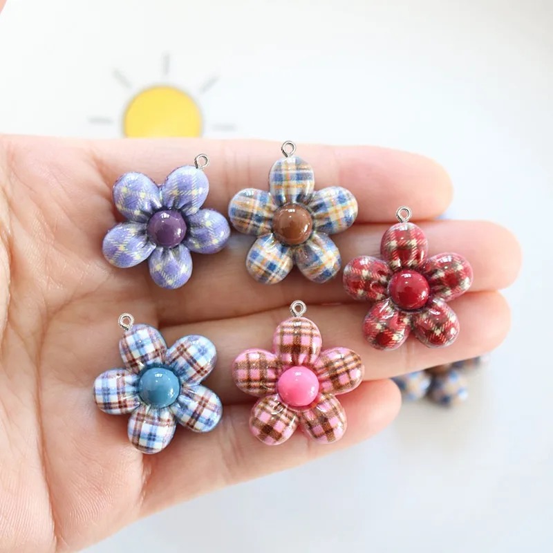 จี้เรซิ่นรูปดอกไม้หวานๆ 10 ชิ้ - Resin Craft Material บทวิจารณ์และราคา