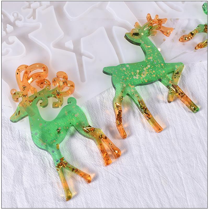 คริสต์มาส Elk อีพ็อกซี่เรซินแม - Gold Foil Flakes บทวิจารณ์และราคา