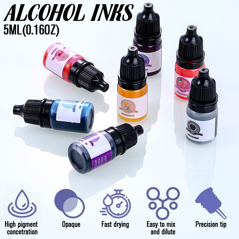สีผสมเรซิ่นอีพ็อกซี่ 24 สีสดใส - Resin Pigment Set บทวิจารณ์และราคา