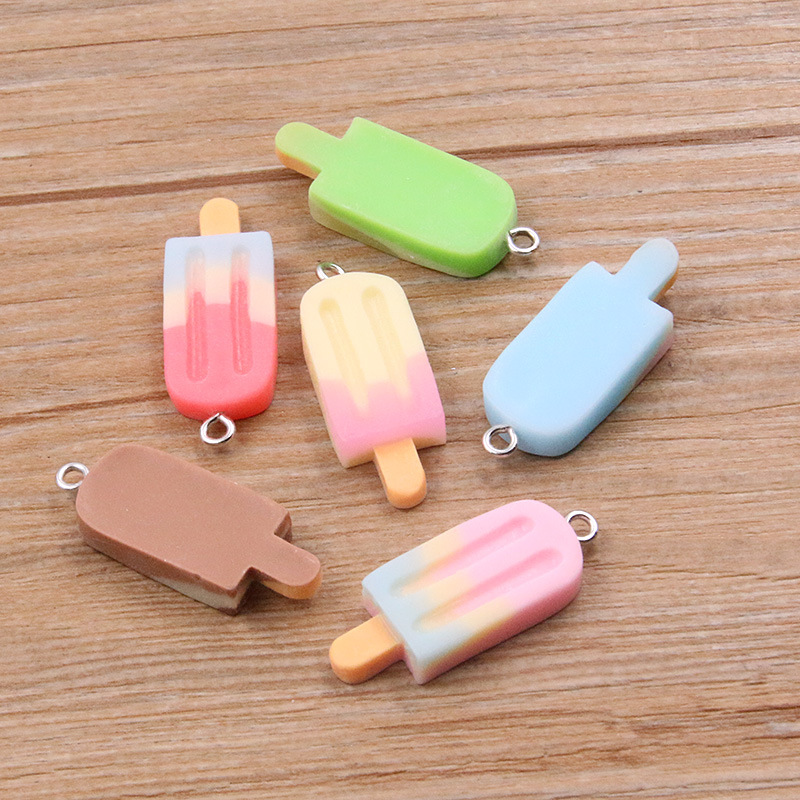 ชาร์มเรซิ่นรูปไอศกรีมไล่สี 6 ช - Resin Crafts Diy บทวิจารณ์และราคา