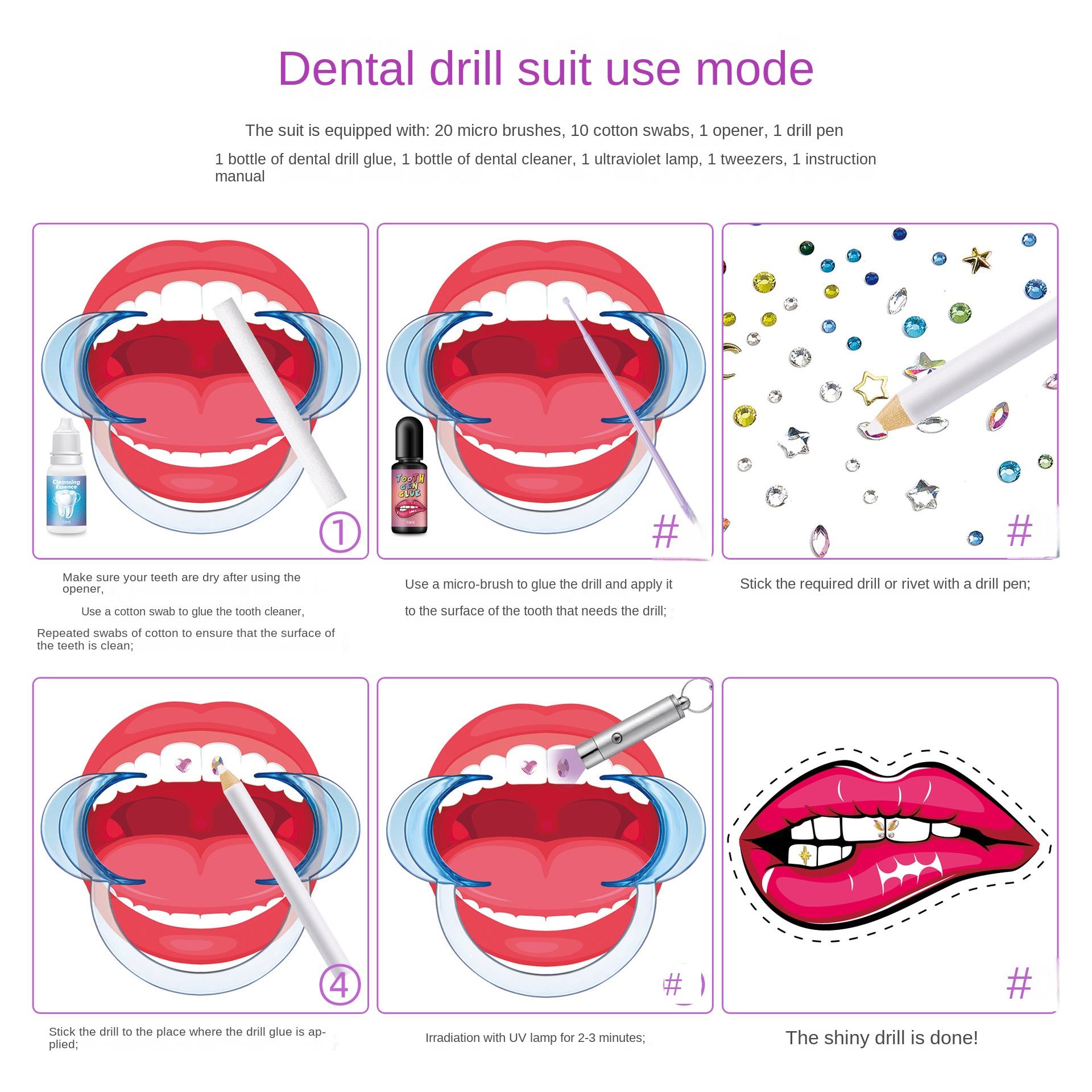 ชุดอุปกรณ์ตกแต่งฟันด้วยเพชร DI - Resin Jewelry Kit บทวิจารณ์และราคา