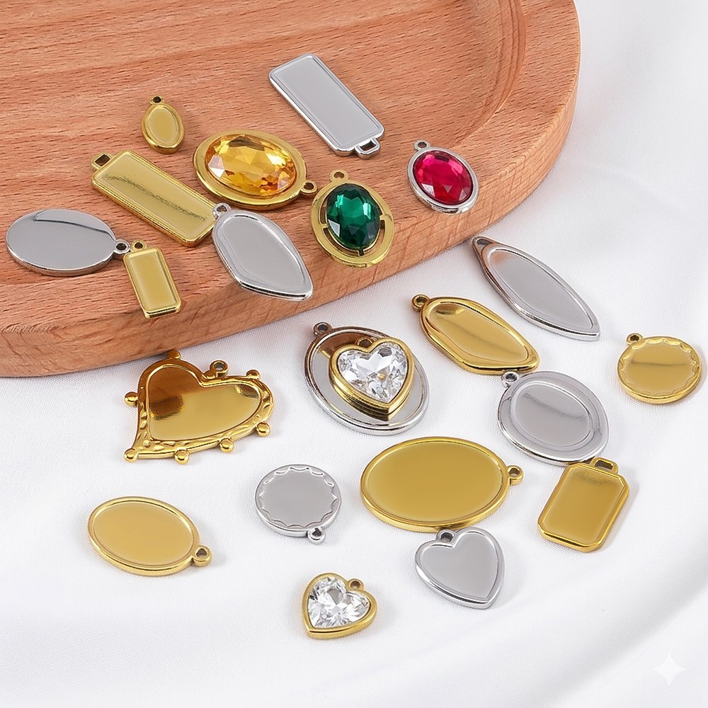 ถาดจี้สแตนเลสทรงไม่สมมาตร 5 ชิ - Crafting Resin บทวิจารณ์และราคา