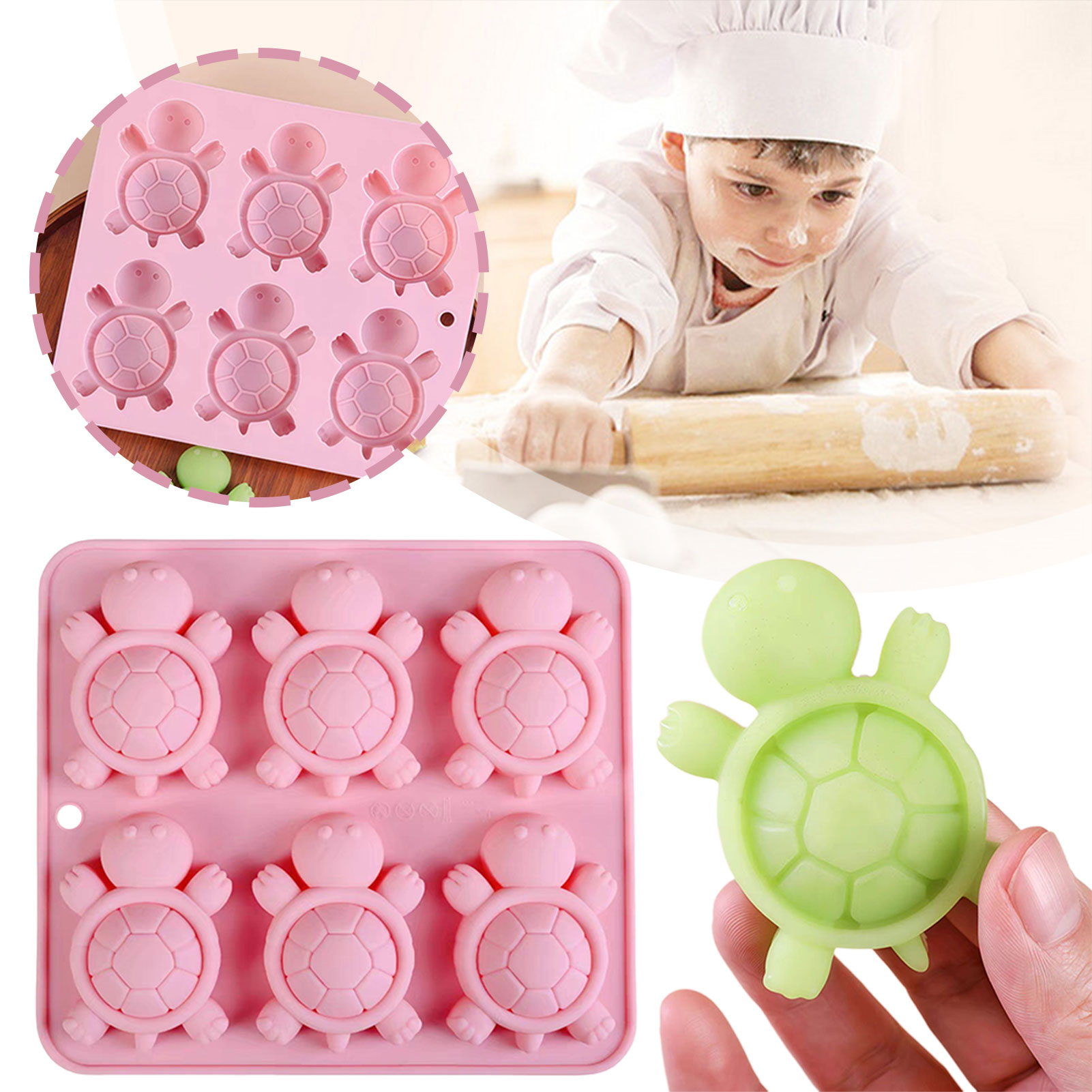 เต่าน้ำแข็งถาดน้ำแข็ง 3D เต่าท - Silicone Mold Tray บทวิจารณ์และราคา