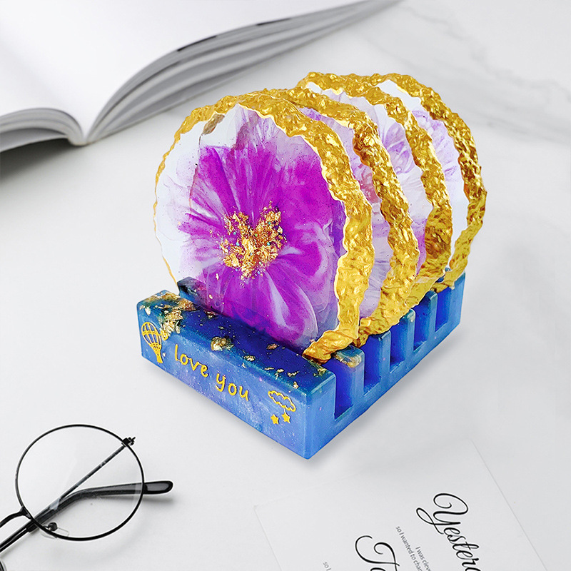DM413 Drusy Coaster แม่พิมพ์เร - Geode Mold Silicone บทวิจารณ์และราคา