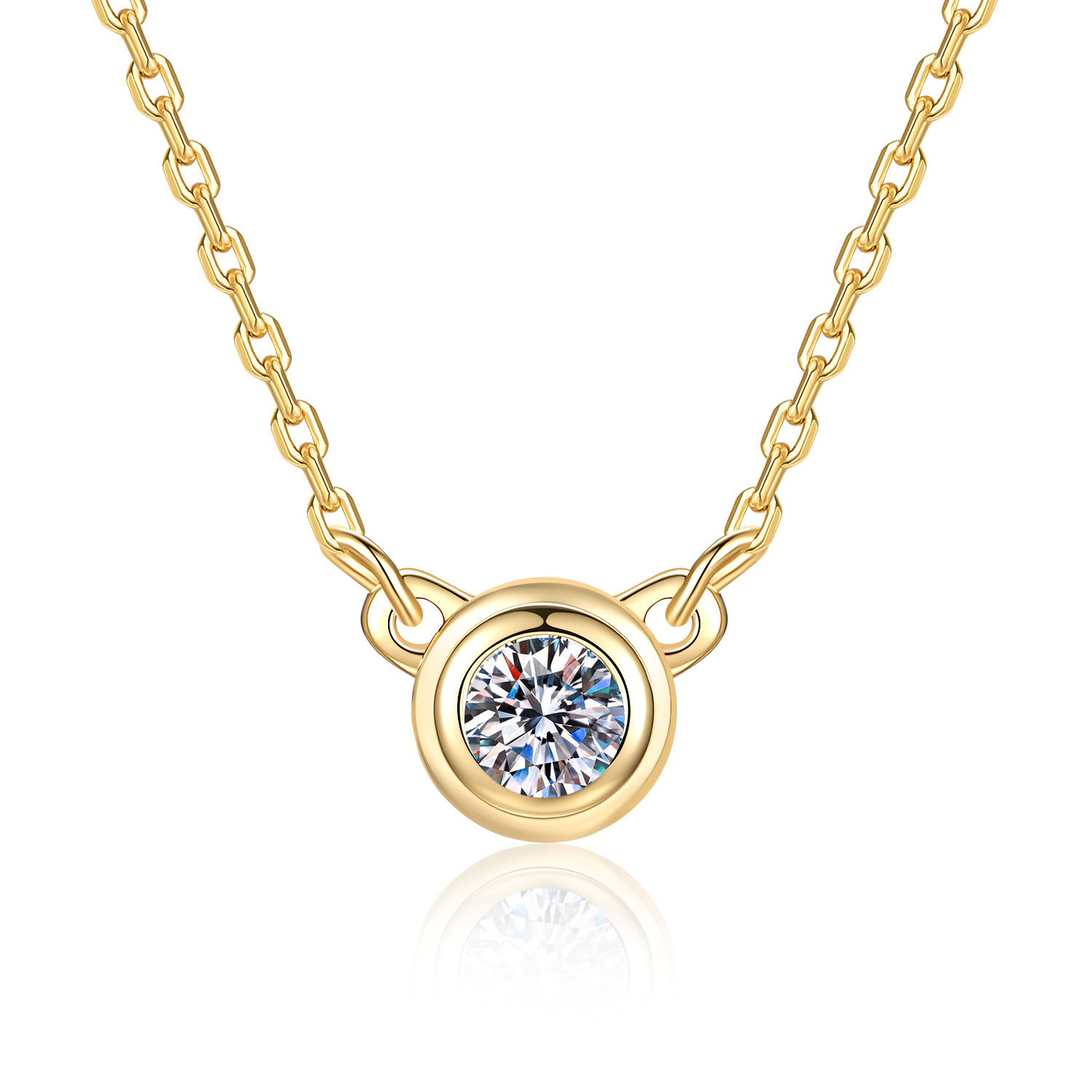 จี้สร้อยคอเงินแท้ S925 ประดับโ - Bezels Set Pendant บทวิจารณ์และราคา