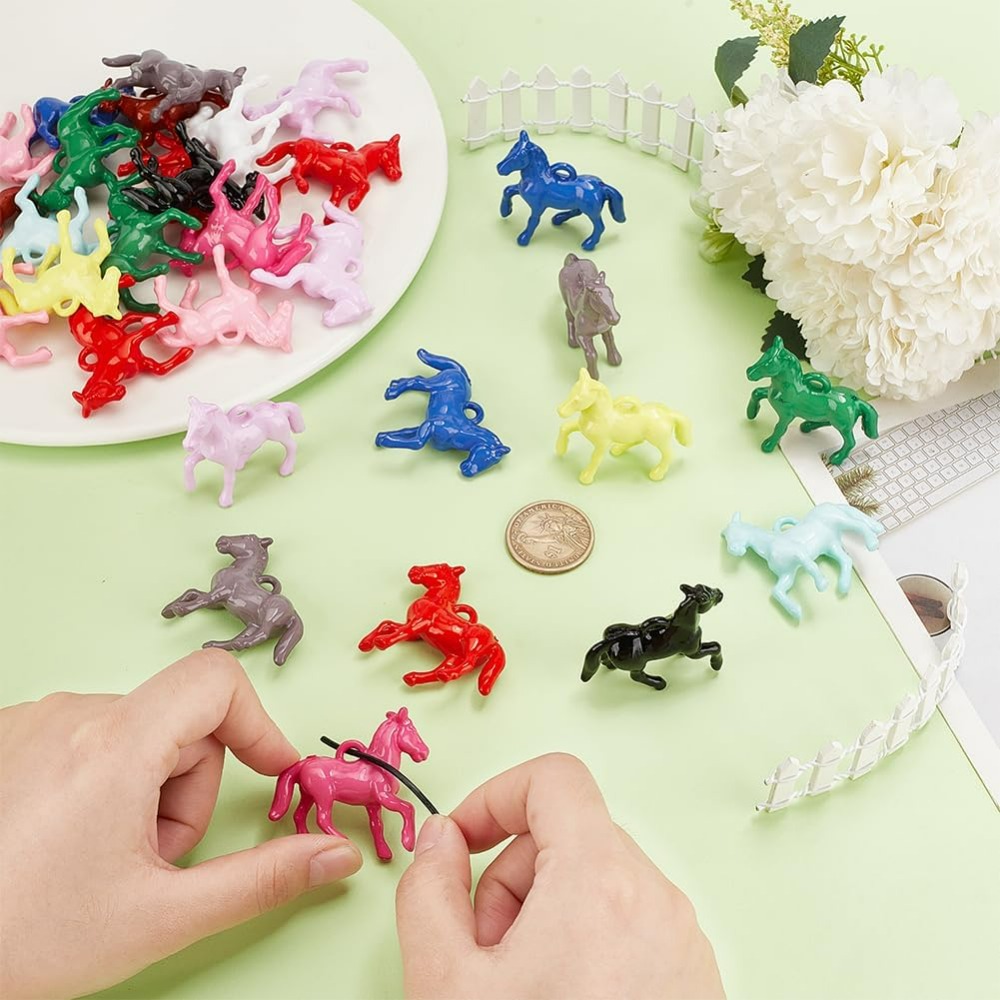 48pcs จี้อะคริลิคทึบแสง 12 สี  - Crafting Resin บทวิจารณ์และราคา