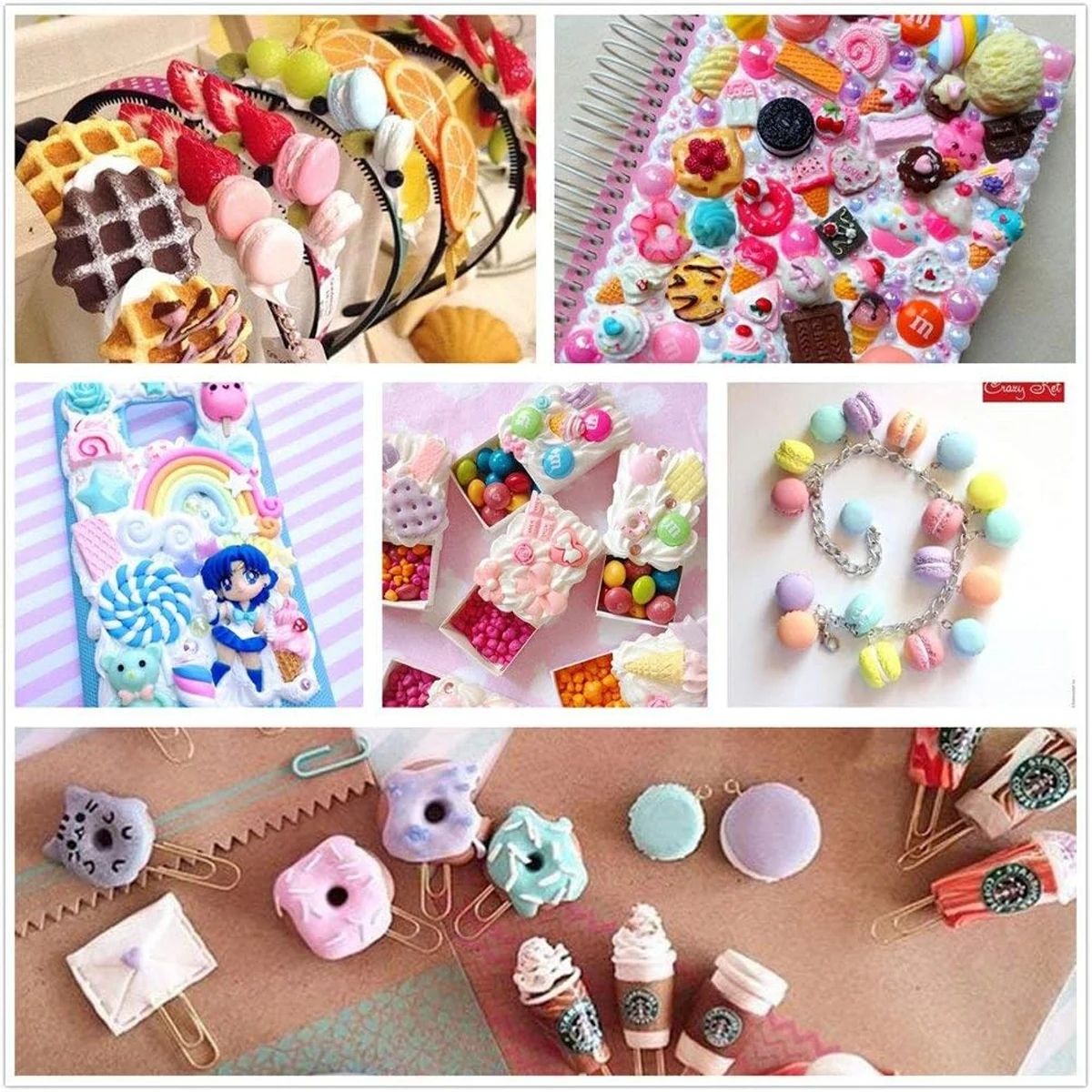 30pcs สุ่ม Candy Slime Charms  - Resin Craft Material บทวิจารณ์และราคา