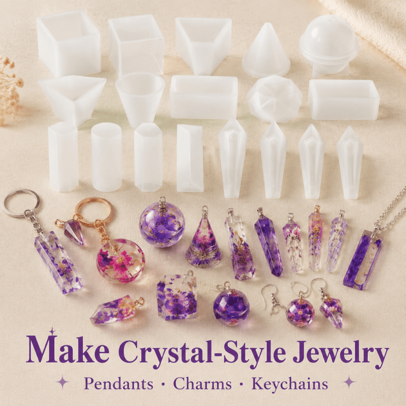 ชุดแม่พิมพ์ซิลิโคนเรซินคริสตัล - Resin Jewelry Kit บทวิจารณ์และราคา