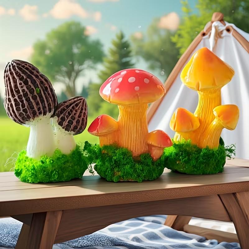 ชุดตกแต่งเห็ดประดิษฐ์ 3 ชิ้น พ - Terrarium Moss Art บทวิจารณ์และราคา