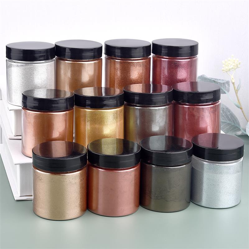 เม็ดสีเงินประกายเมทัลลิก50กรัม - Resin Pigment Set บทวิจารณ์และราคา