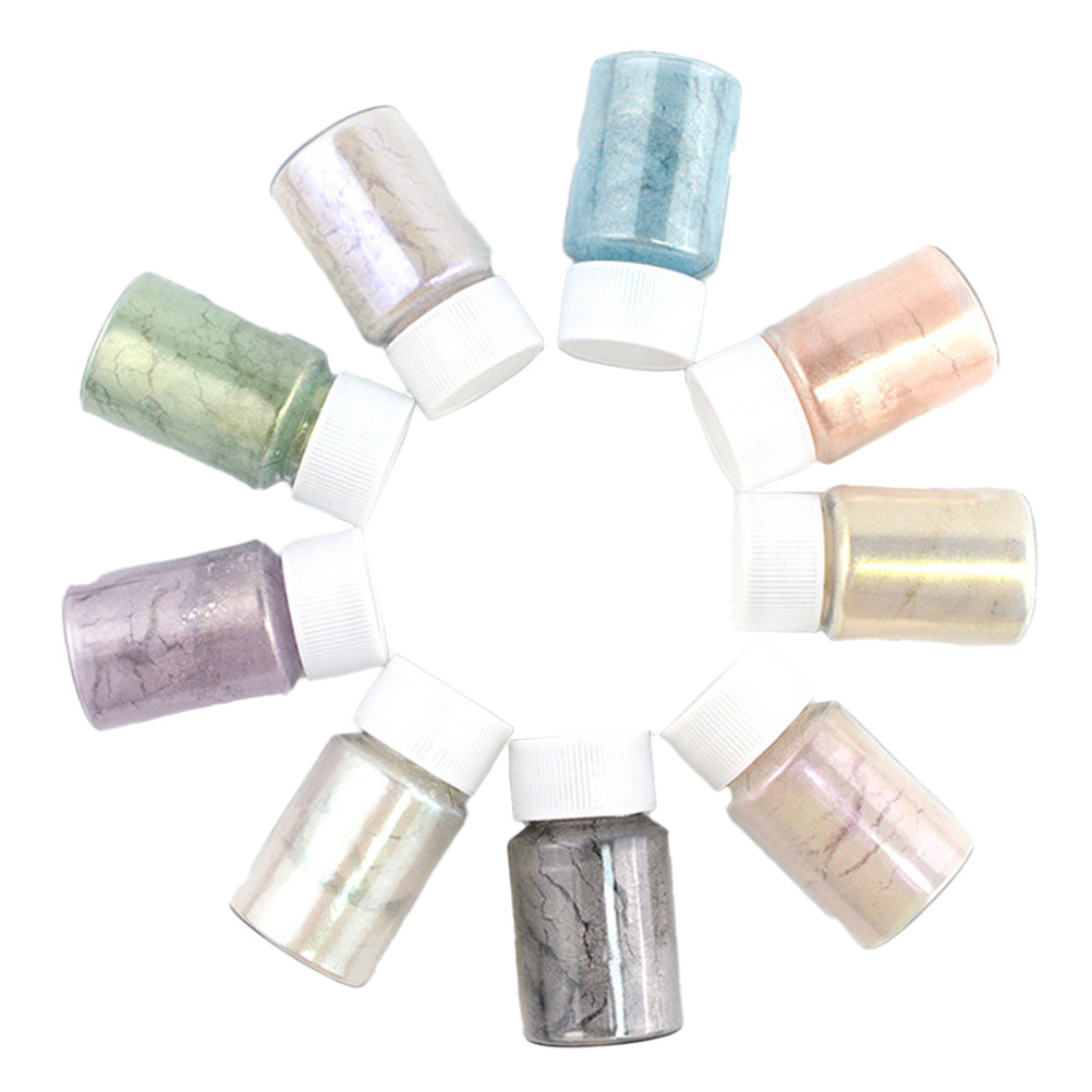 ชุดผงสีไมก้า 9 ชิ้น สีสันสดใส  - Resin Pigment Set บทวิจารณ์และราคา
