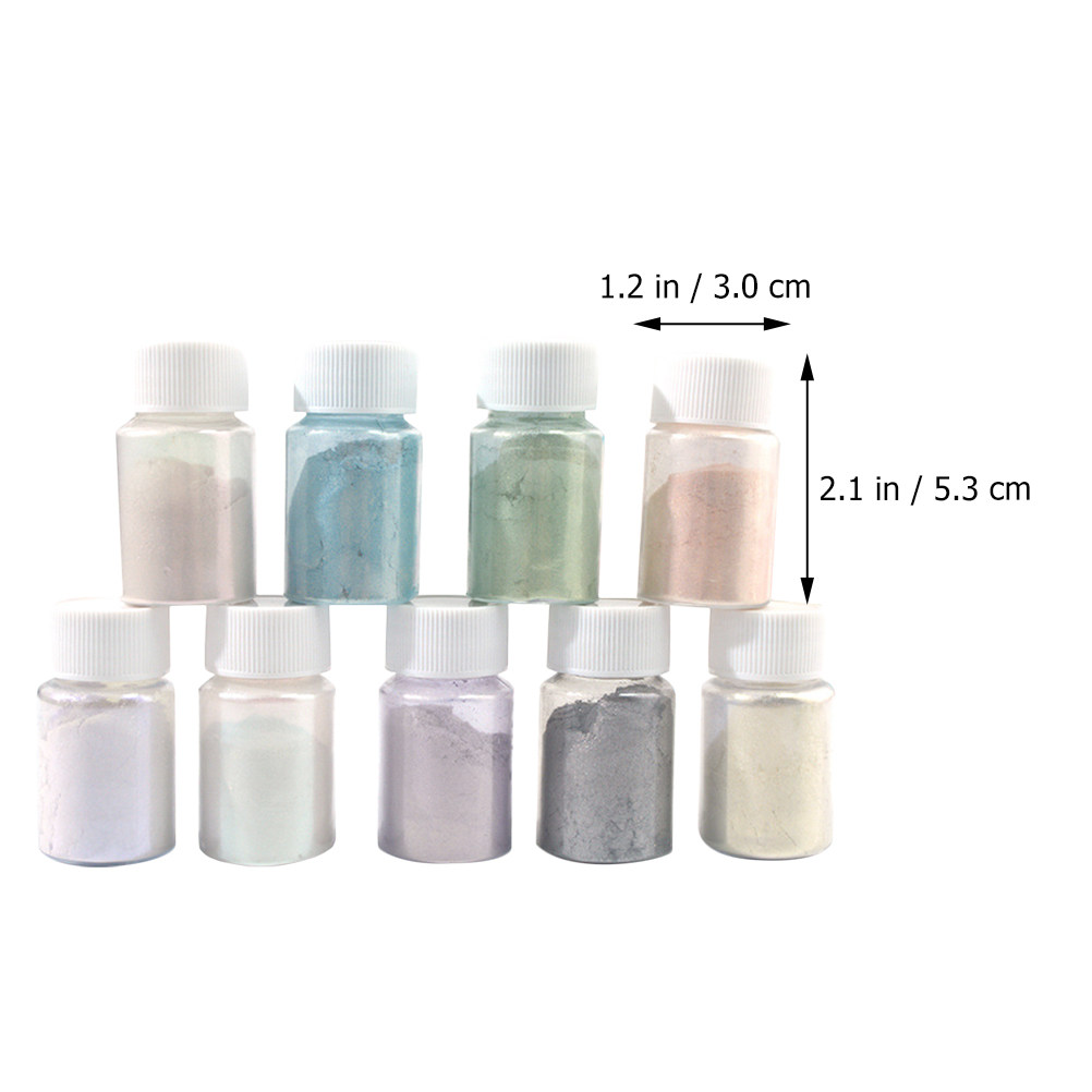 ชุดผงสีไมก้า 9 ชิ้น สีสันสดใส  - Resin Pigment Set บทวิจารณ์และราคา