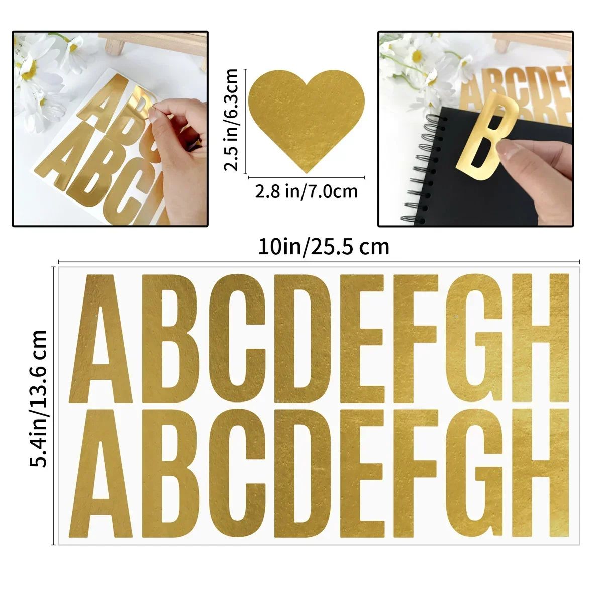 100 ชิ้น 6 แผ่นทองสติกเกอร์ตัว - Gold Foil Flakes บทวิจารณ์และราคา