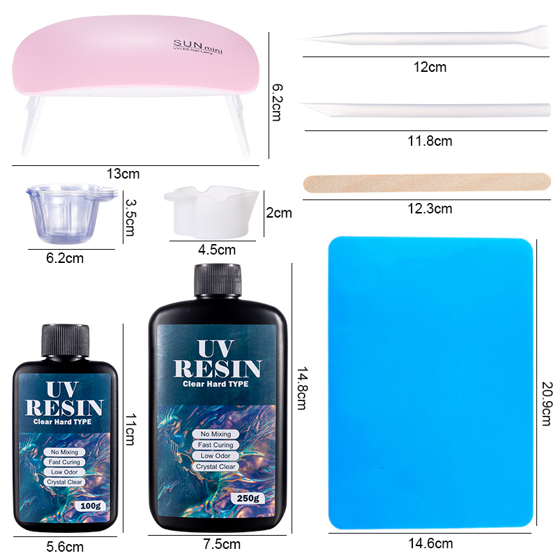 100g/250g Clear UV เรซิ่น Hard - Gold Foil Flakes บทวิจารณ์และราคา
